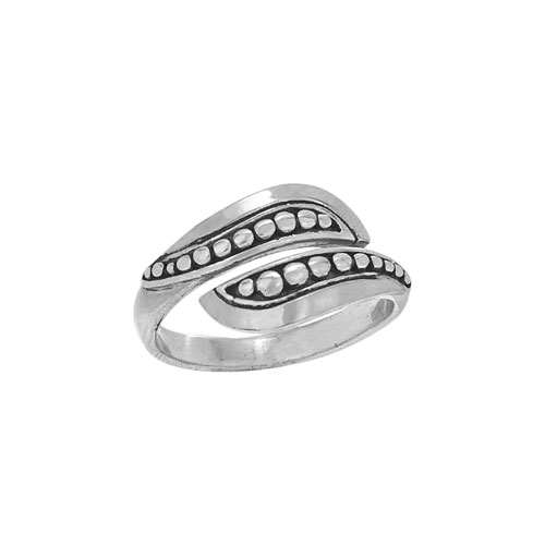 Waves and Beading Wrap Ring
