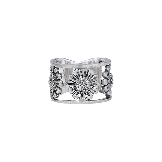 Sunflowers Wide Band Ring