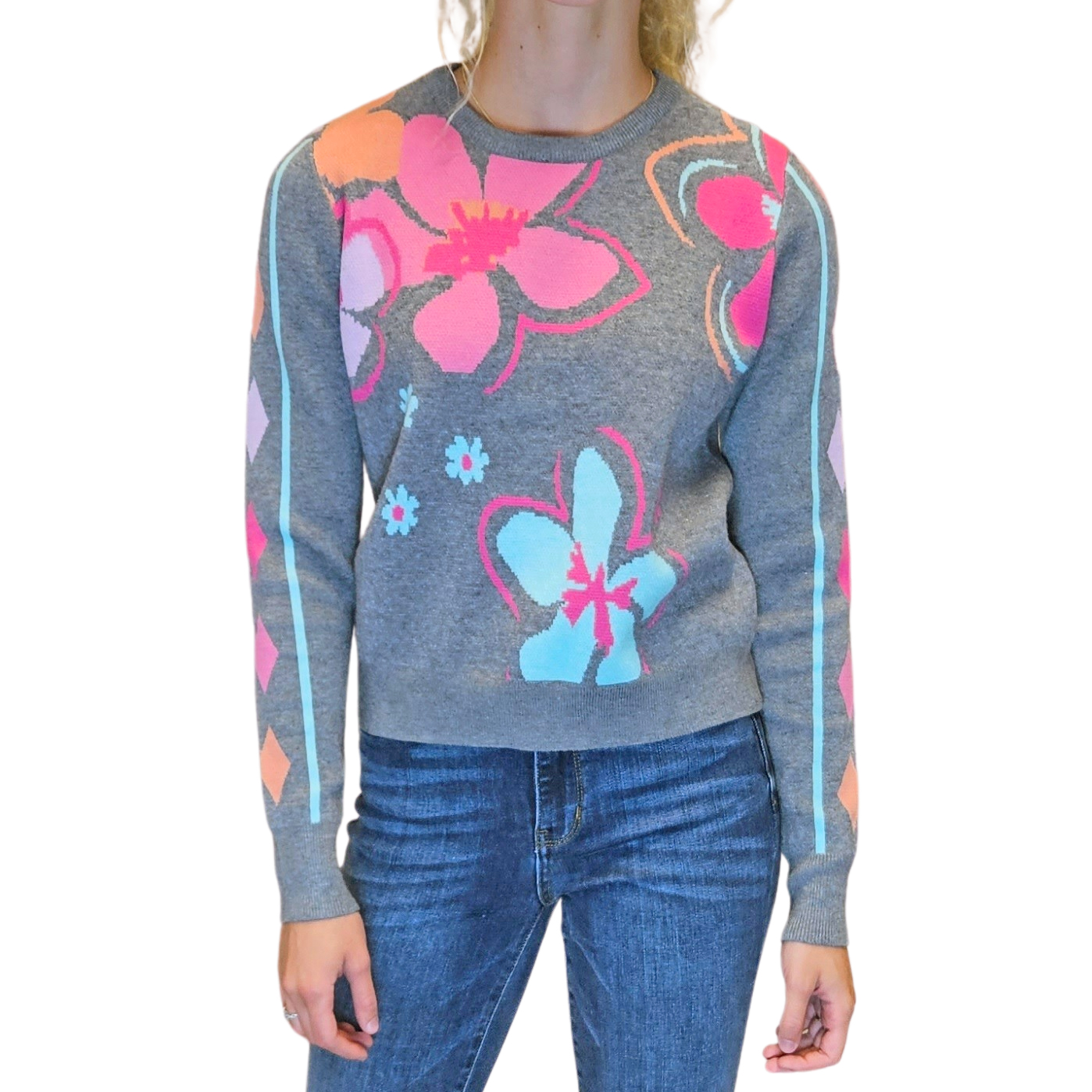 multicolor monogram sweater