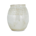 Large - Anjuna ceramic off white vase by Nkuku.