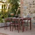 Desert Red - Bliss armchairs and dining table.