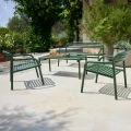 Bliss sofa, armchairs and coffee table in Dark Green.