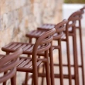 Desert Red - Bliss bar chairs.