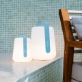 Maya Blue - Balad2 H25 cm and H38 cm lamps.