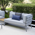 Cane-line Conic Sofa in Light Grey Left module.