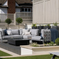 Light Grey - Conic 2-Seater sofa together in a modular arrangement.