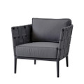 Cane-line Conic lounge chair in Grey.