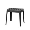 Cane-line Cut stool in Black.