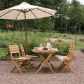 Flip folding chairs & folding table by Cane-line.
