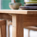 Cane-Line Grace dining table 240x90 cm detailed close-up.