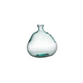 Vidrios San Miguel - Simplicity Blown Glass Vase 23cm - Natural recycled.