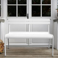 Cotton White - Luxembourg 2-seater Bench by Fermob.