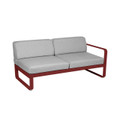 Chili frame, Flannel Grey - Bellevie 2-Seater Left module by Fermob.