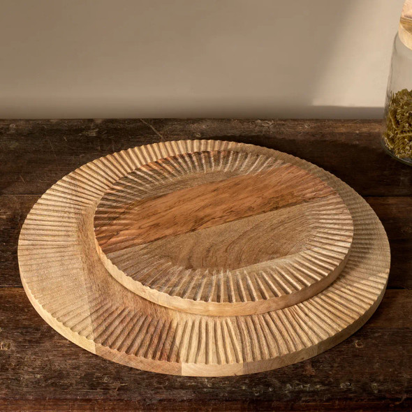 Medium and Large Soria Chopping Boards by Nkuku.