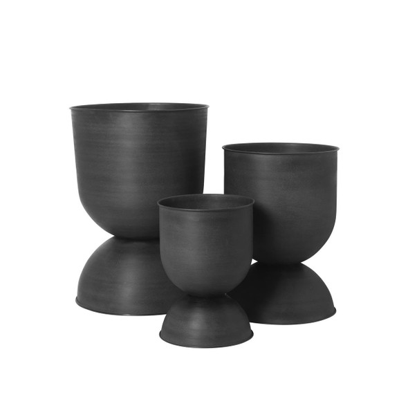 Ferm Living Hourglass pot in three sizes.