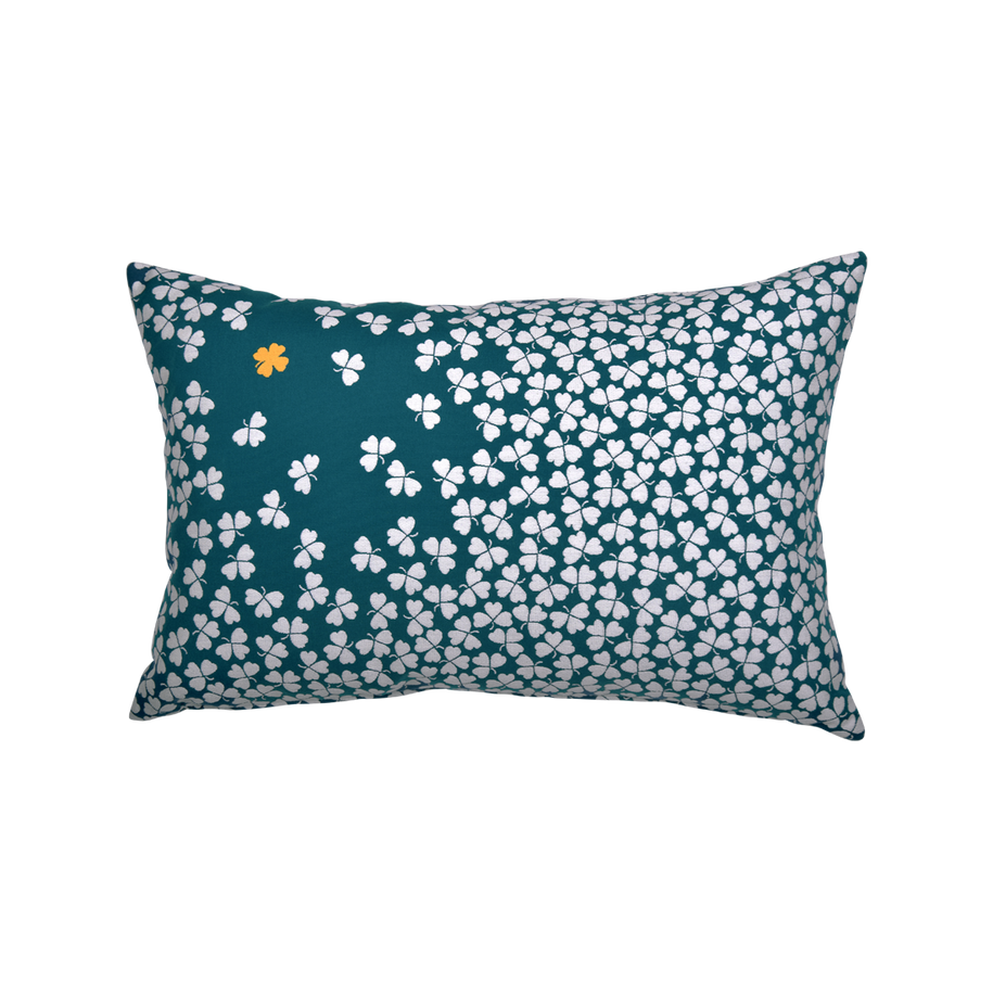 Duck Blue - Trefle 68x44cm outdoor cushion.
