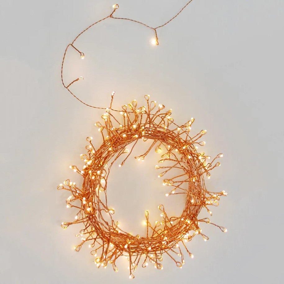 Cluster 3m LED Lights - Copper. Cluster 3m LED Lights - Copper.