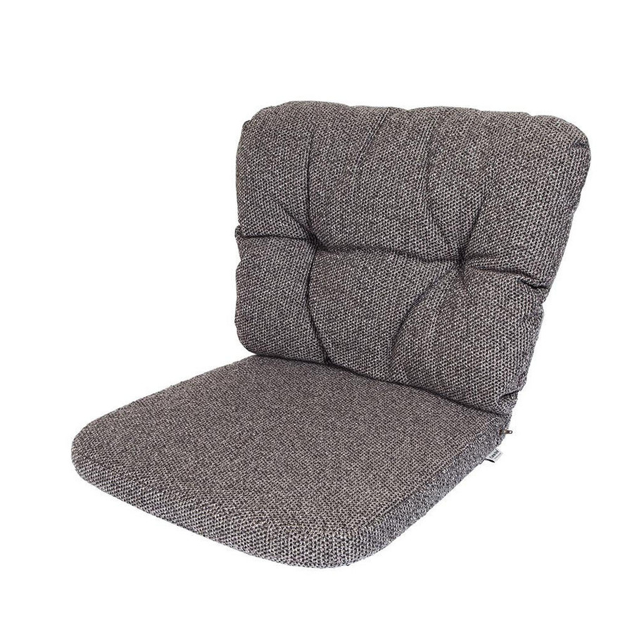 Cane-line cushion for Basket Ocean and Moments chairs. Dark Grey, Cane-line Wove.