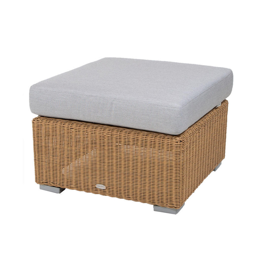 Cane-line Chester footstool / coffee table in Natural.