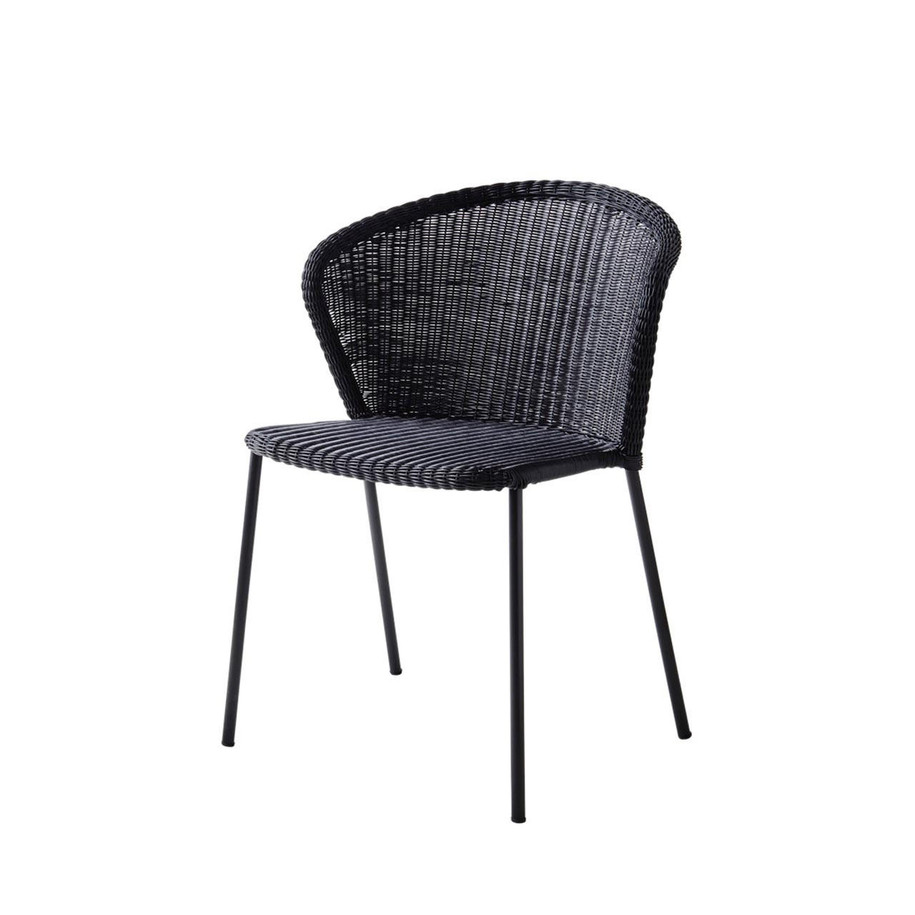 Cane-line Lean chair in Black.