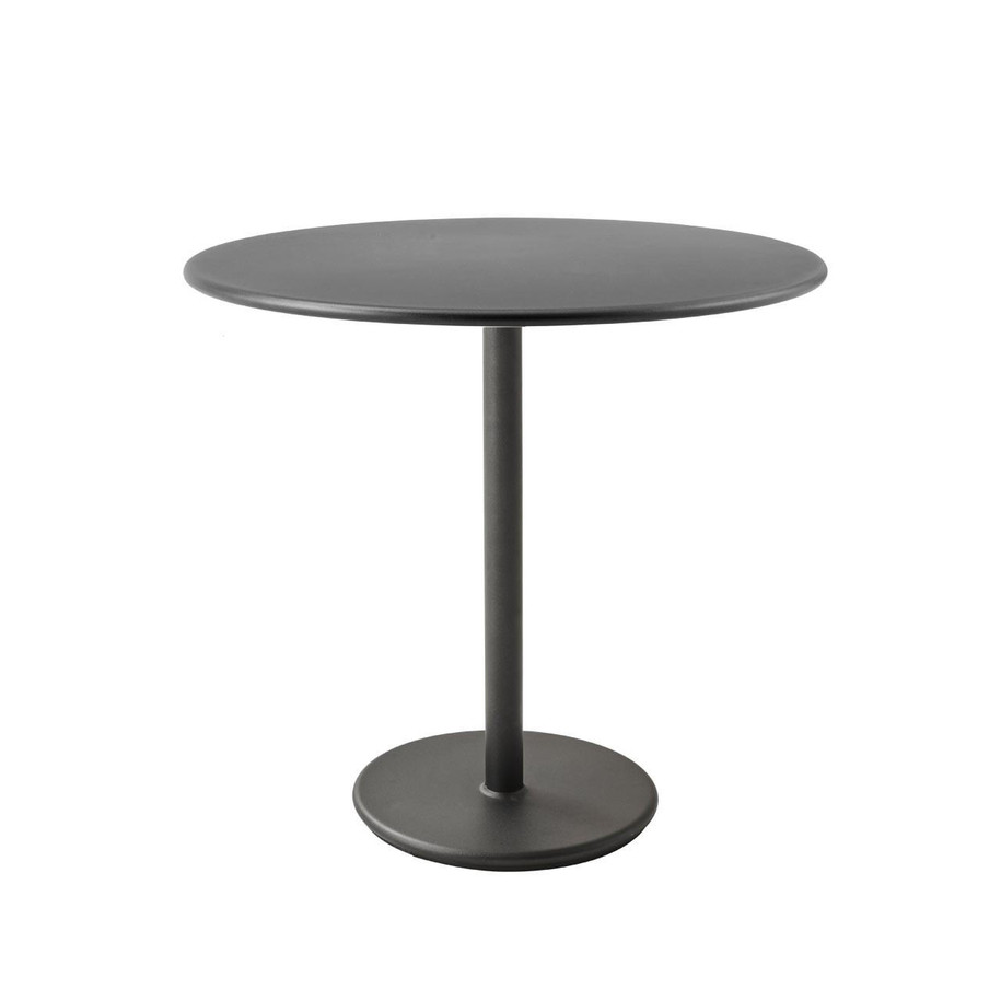 Cane-line Go cafe table 80cm - Lava Grey.