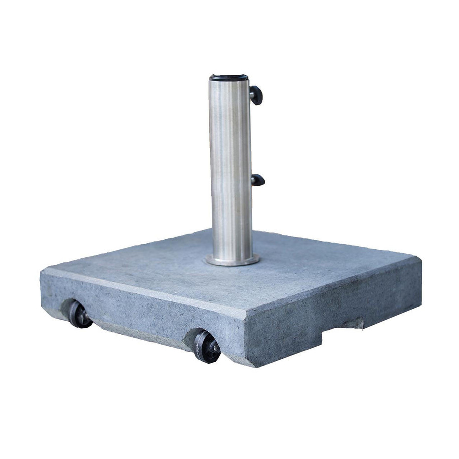 Cane-line Parasol base w/wheels 50kg - Matte Grey, Granite.