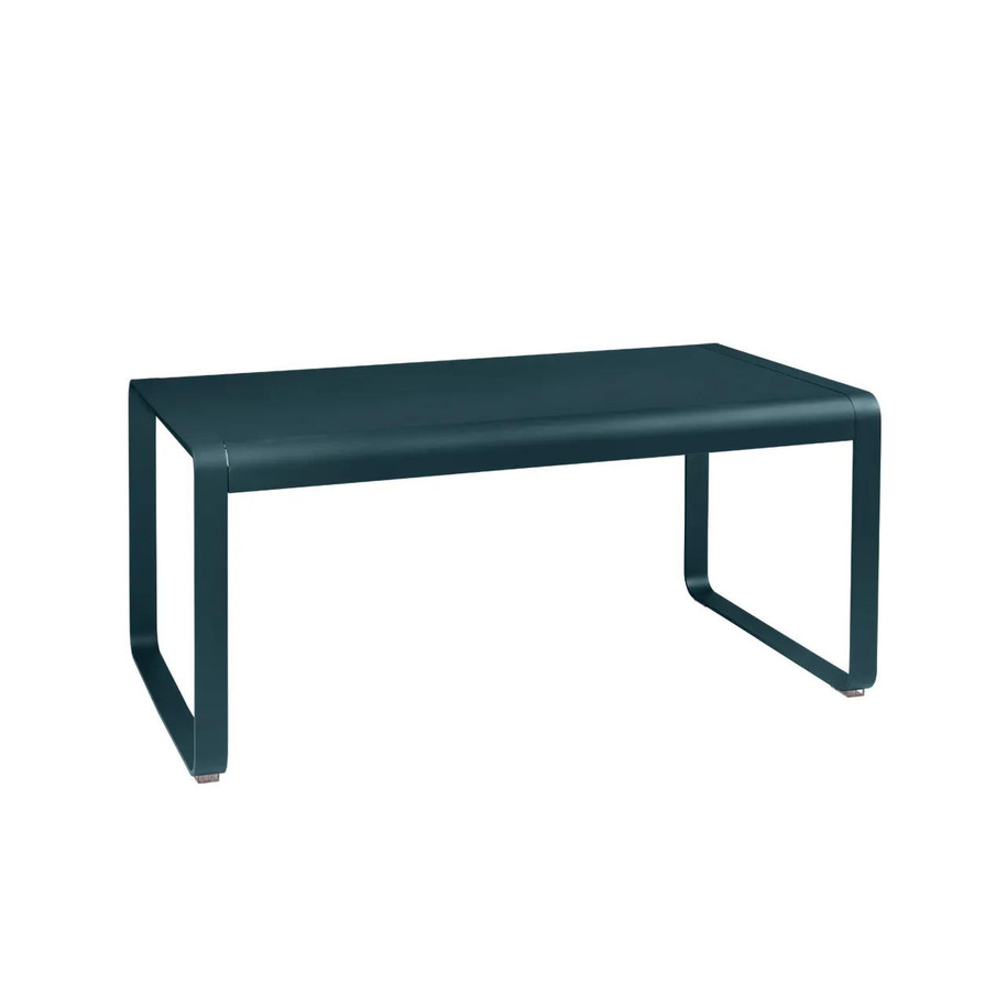 Acapulco Blue - Bellevie Mid-Height Table 140x80 cm by Fermob.
