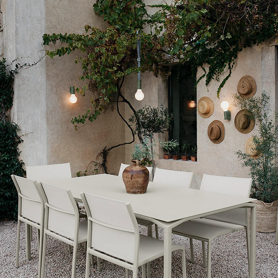 Clay Grey - Cadiz Chairs & Calvi table by Fermob.