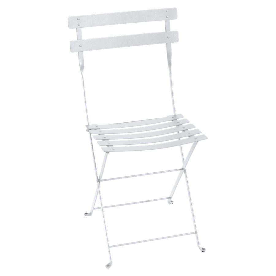 Bistro metal chair shown in Cotton White