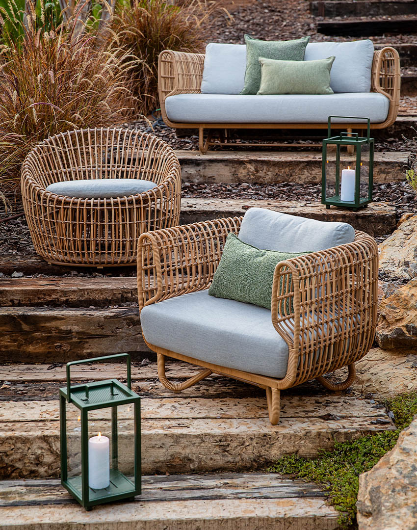 Cane-line Nest armchair, lounge chair & sofa