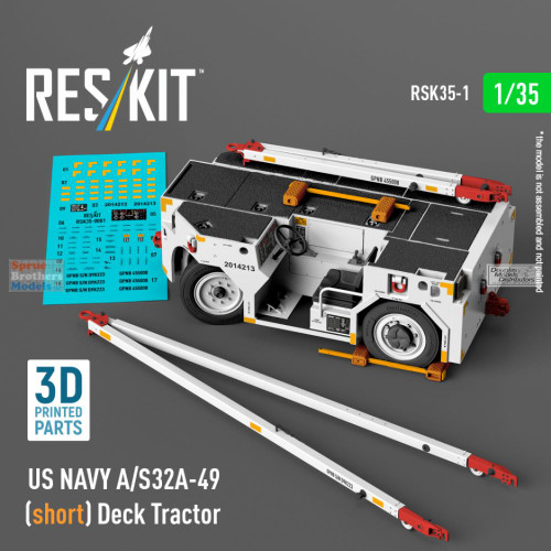 RESRSK350001RSK 1:35 ResKit US Navy A/S32A-49 Short Deck Tractor