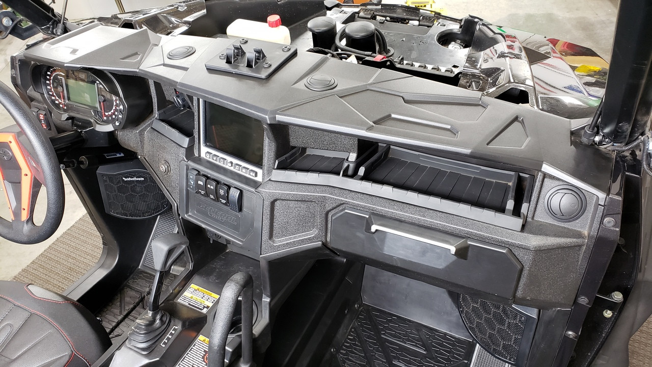 Ice Crusher Polaris General 1000 Interior.  UTV Heater with Defrost and foot vents