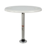 Springfield Thread-Lock Electrified Oval Table Package w/LED Lights & USB Ports