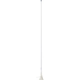Scout 5' White VHF Antenna 3dB Lift & Lay Mount w/5M RG-58