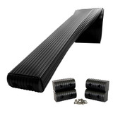 Caliber BunkWrap Kit - Black 16' x 2" x 4" Roll + 4 Caps + HRDW Roll + 4 Endcaps & Stainless Steel Hardware