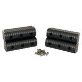 Caliber BunkWrap End Cap 2x6" Black Accessory Kit w/Stainless Steel Hardware *4-Pack