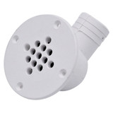 T-M Marine 90-Degree Cockpit Scupper Drain - White