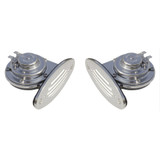 Schmitt Marine Mini Stainless Steel Dual Drop-In Horn w/Stainless Steel Grills High & Low Pitch