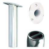 Tigress Oval Head SS Gunnel Mount Rod Holder - 15° - 9"