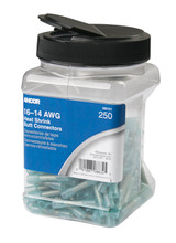 Ancor 16-14 Butt Connector Heat Shrink Blue 250 Pack Jar Ancor 16-14 Butt Connector Heat Shrink Blue 250 Pack Jar