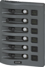 Blue Sea Weather Deck Panel 12v 6 Circuit Breaker Panel