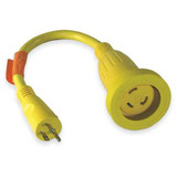 Hubbell 61CM22 Adapter 30A Female - 15 Amp Male Hubbell 61CM22 Adapter 30A Female - 15 Amp Male