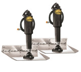 Lenco 12inx12in Standard Mount Trim Tab Kit 12v Electro Polished Lenco 12inx12in Standard Mount Trim Tab Kit 12v Electro Polished