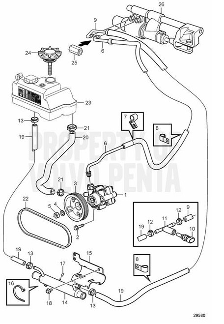 Volvo Penta Hose Assembly 22767543