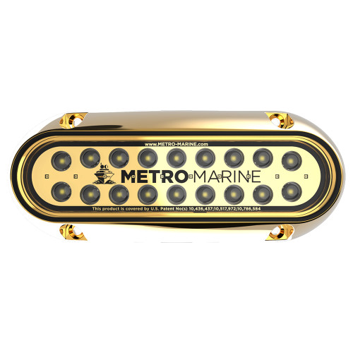 Metro Marine High-Output Elongated Underwater Light w/Intelligent Monochromatic LED's - White, 90 Beam