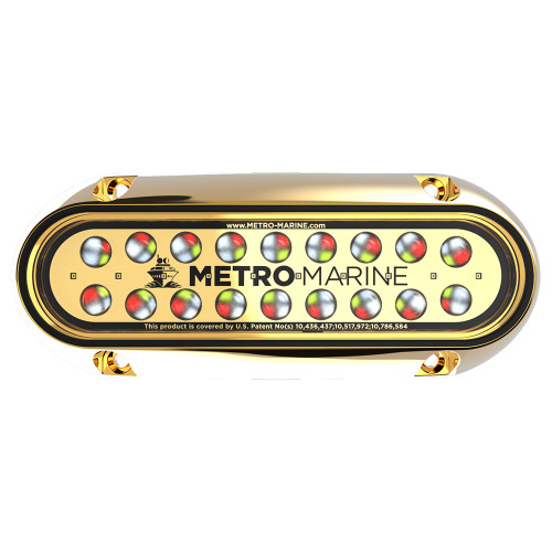 Metro Marine High-Output Elongated Underwater Light w/Intelligent Full Spectrum LED's - RGBW, 45 Beam