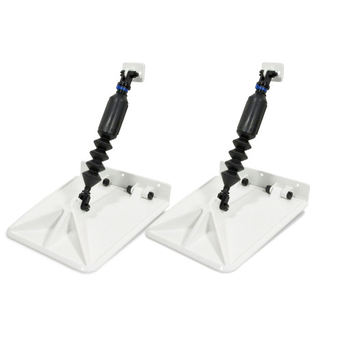 Smart Tabs SX Trim Tabs by Lectrotab 9.5&rdquo; x 10&rdquo; f/13'-15&rsquo; Boat w/30 - 40HP - White