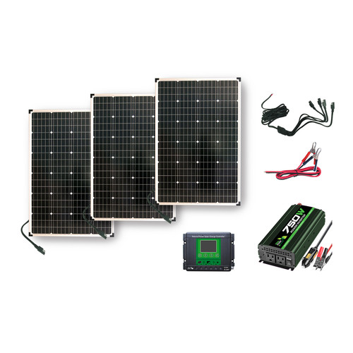 Kit: 330w Solar/750w In 30a Cc