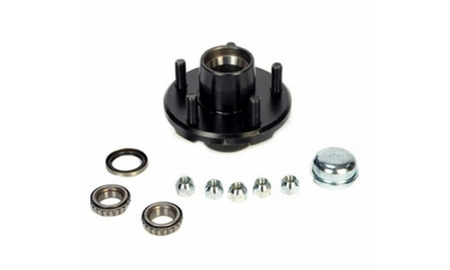 Redneck Trailer Supplies Zl Hub Kit, Gvh34822545 L44649 Bearings, Seal, Cap, Nuts, 5 1/2" Diameter Hub Flange, Painted, Btr 1 1/16" Spindle, 1000Lb Capacity, Fits Dexter 2200Lb Axles (106214)