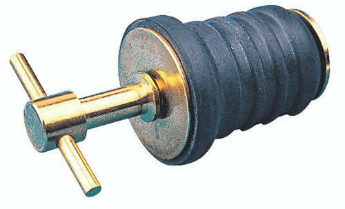 Sea-Dog Line Brass Tee Hndl Drn Plug 1 1/4" 520082-1